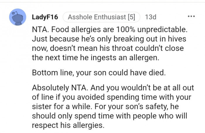 You wouldn't be out of line