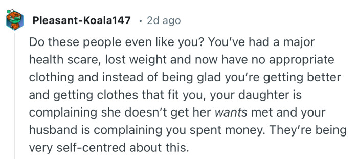 “They’re being very self-centred about this.”