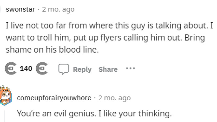 Some people had ideas about what they'd like to do or say to this guy after he had the nerve to post this.