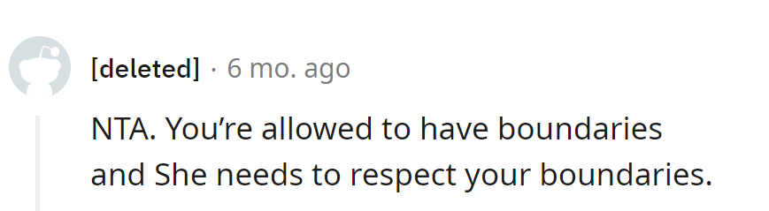 Boundaries are like VIP areas—NTA. She needs a backstage pass to respect them.