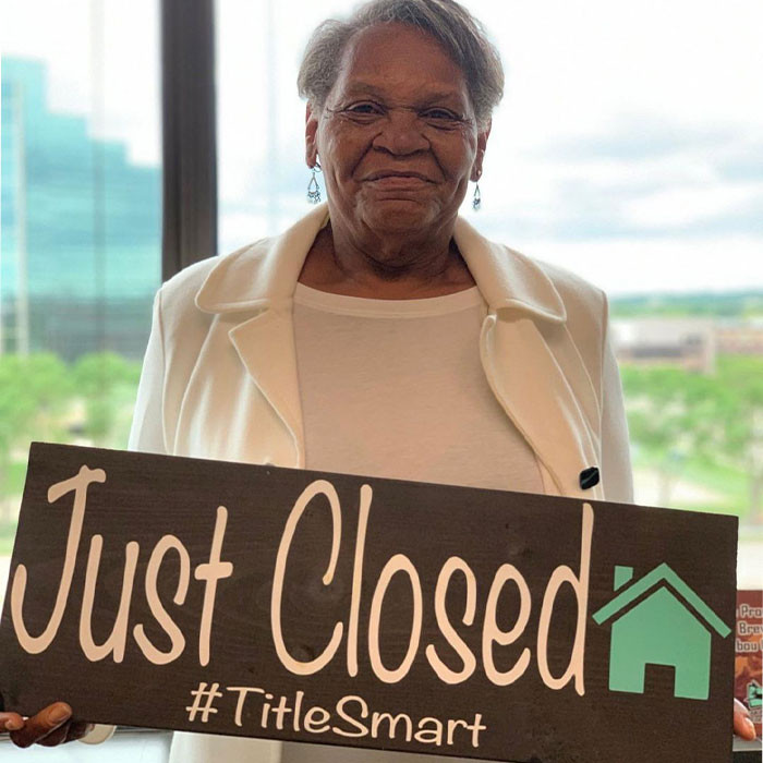 She was able to pay for the house exactly one month before her deadline.