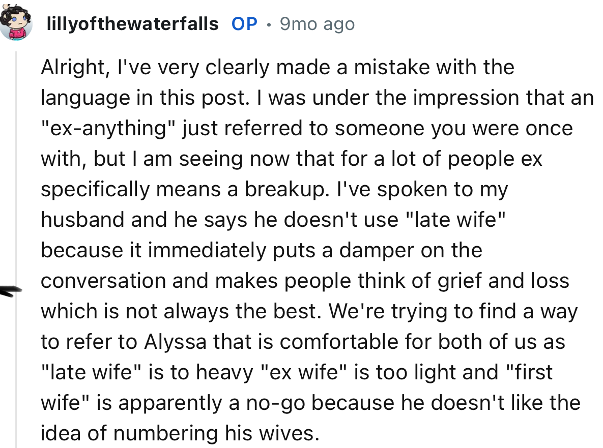 OP made some important clarifications: