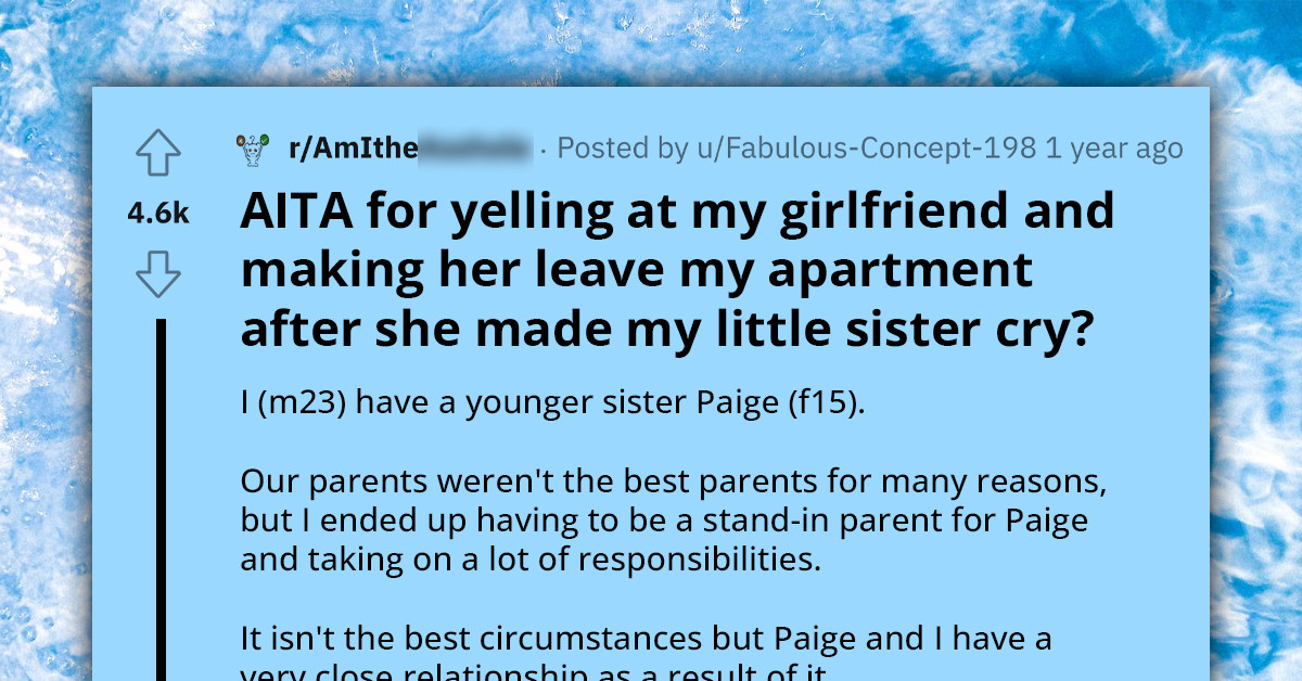 Man Yells At Girlfriend For Making His Little Sister Cry, Gets Termed Terrible Boyfriend