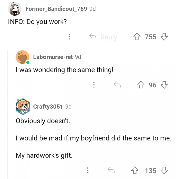 #16 Uhmmm, better include that info.