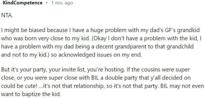 It is OP's party, and she has the right to decide the guest list and hosting arrangements