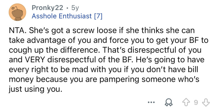 She’s got a screw loose!