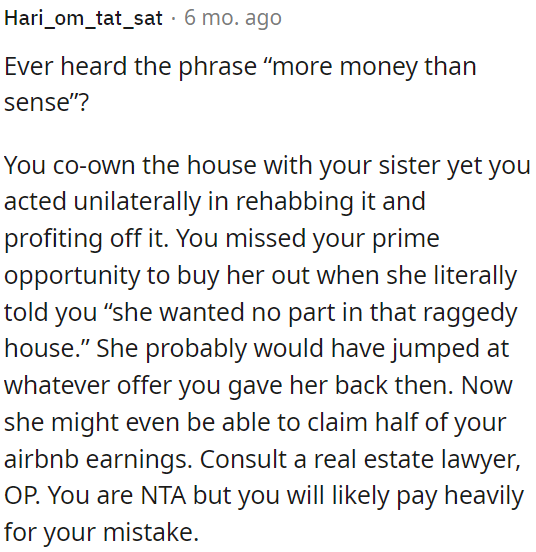 OP should consider legal advice, as she may face consequences for her actions.