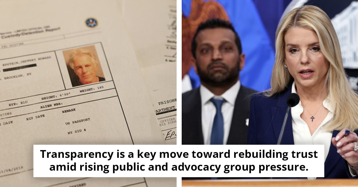 Pam Bondi acknowledges errors in the management of Epstein documents