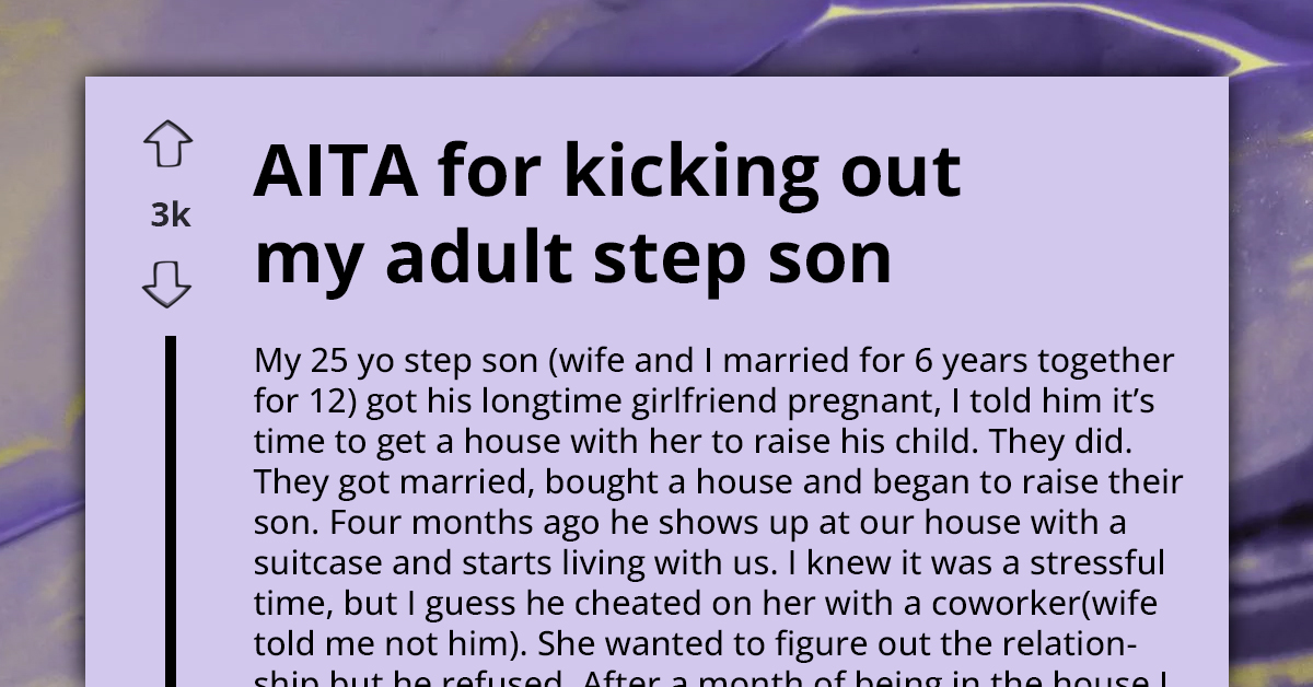 Dad Kicks Out Stepson After Giving Him Place To Stay When His Wife Kicked Him Out For Cheating