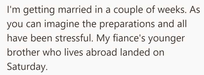 The timing matters here, with travel, planning pressure, and family arriving all at once.