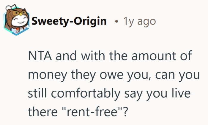 It gently points out how the label stops fitting once real money is involved.