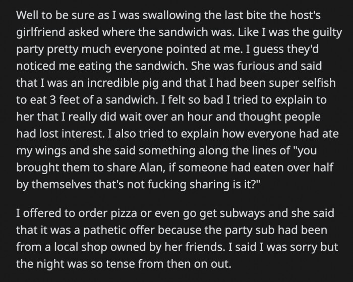 They all saw OP eating it and pointed to him.