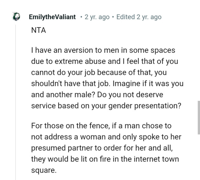 You should not have that job