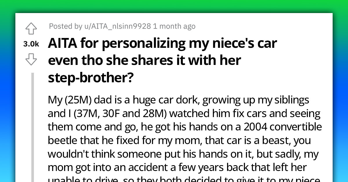 Uncle Played Favorites And Broke Into His Brother's House While They Were Away To Customize His Niece's Car As A "Surprise"