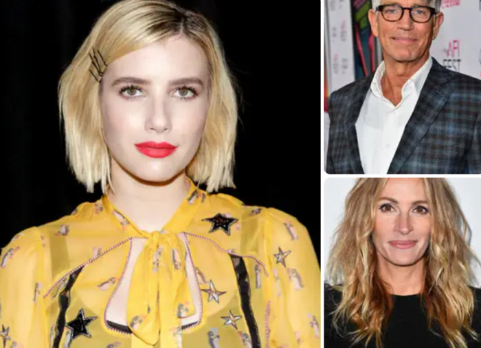8. Yep, Emma Roberts is related to the legendary Roberts siblings in Hollywood. She's the daughter of Eric Roberts, and naturally, her aunt is Julia Roberts.