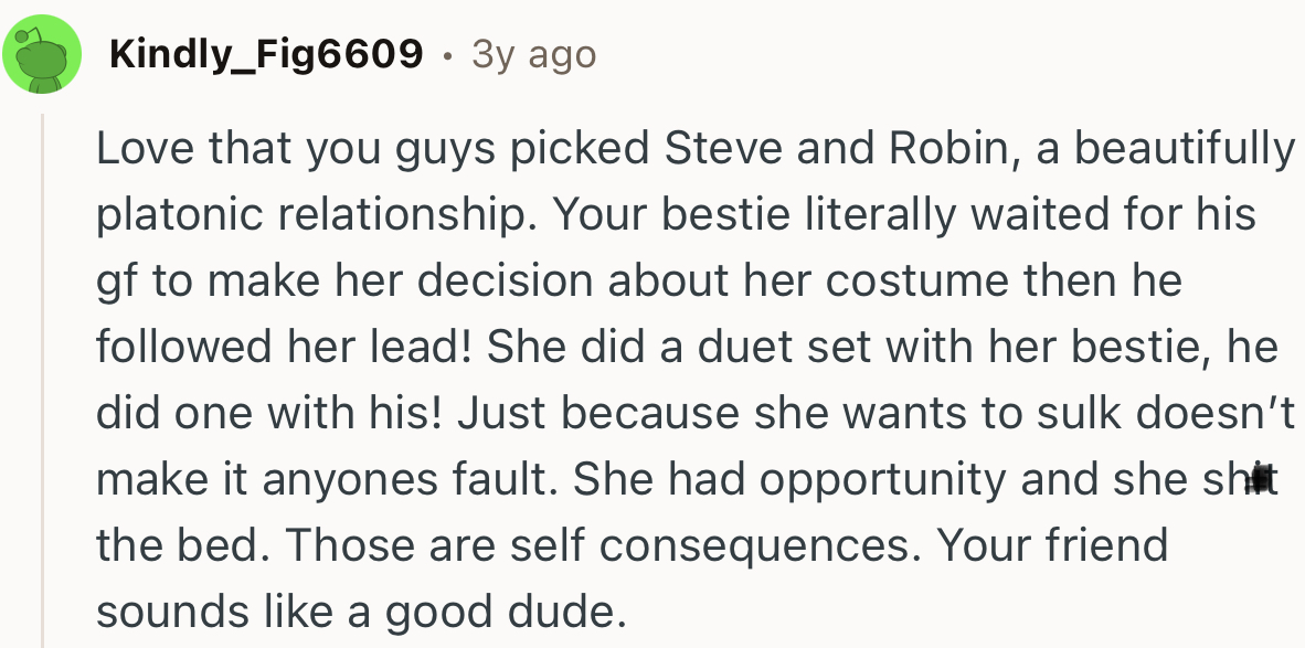 “She had the opportunity, and she sh*t the bed. Those are self-consequences.”