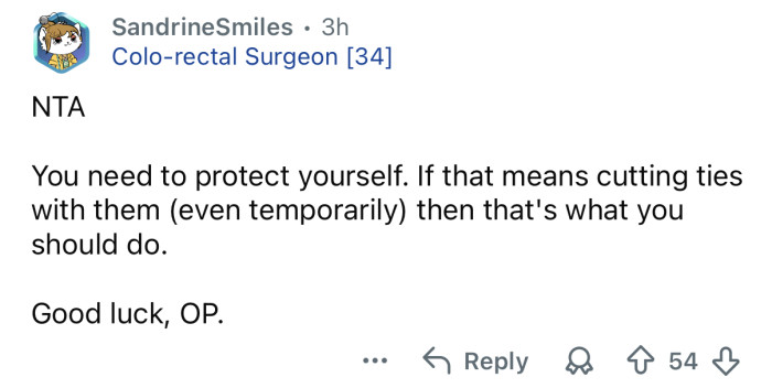 You need to protect yourself.