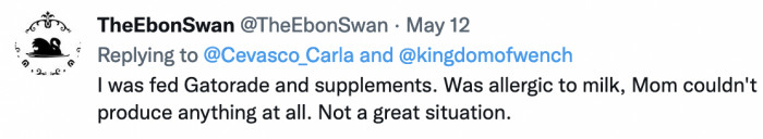 People soon shared their own stories about why specially formulated milk was necessary.