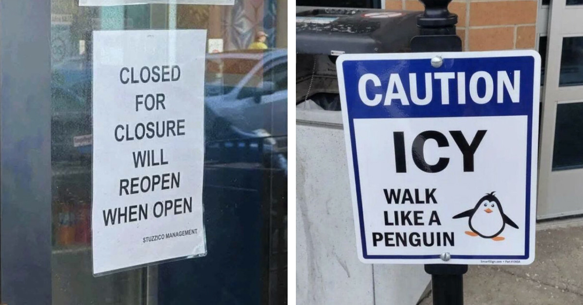 55 Funniest Signs People Had To Photograph