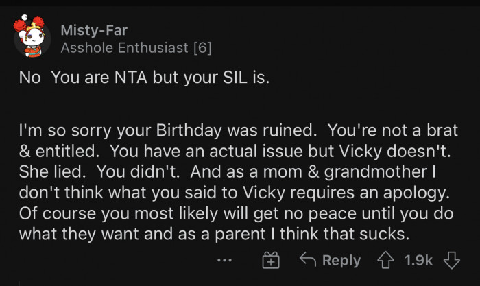 The SIL is the real a-hole here.