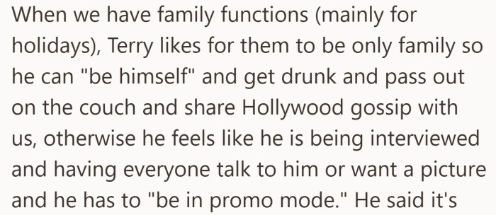 His boundary is simple. No outsiders, no pressure, just a chance to be off duty around people he trusts.