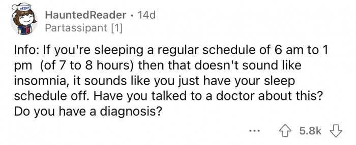 OP should consult with a doctor to learn more about her condition.