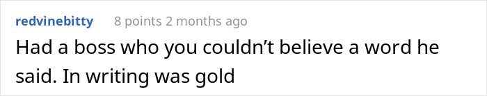 In writing was gold.