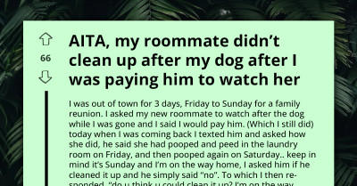 Redditor Shocked As Roommate's Paid Petsitting Only Involves Letting Dog Out, No Cleanup