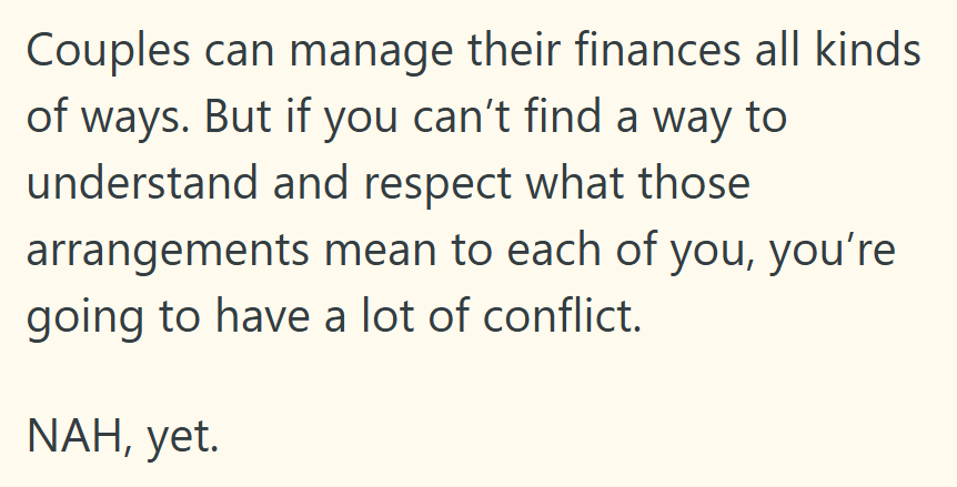 No villains here yet — just two people about to discover how messy “shared finances” can get.
