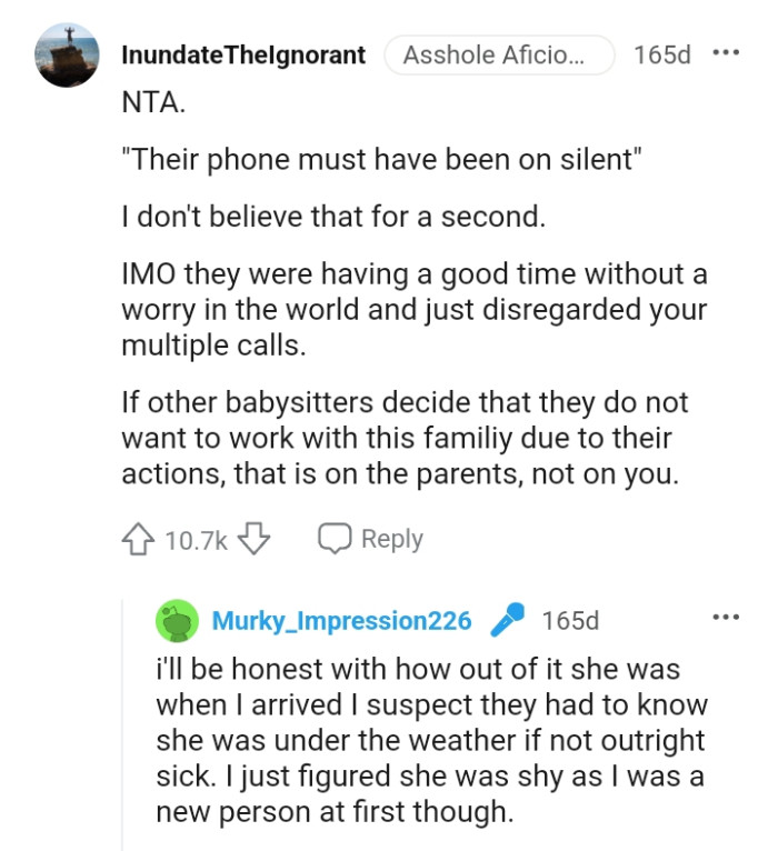 And the comments roll in...