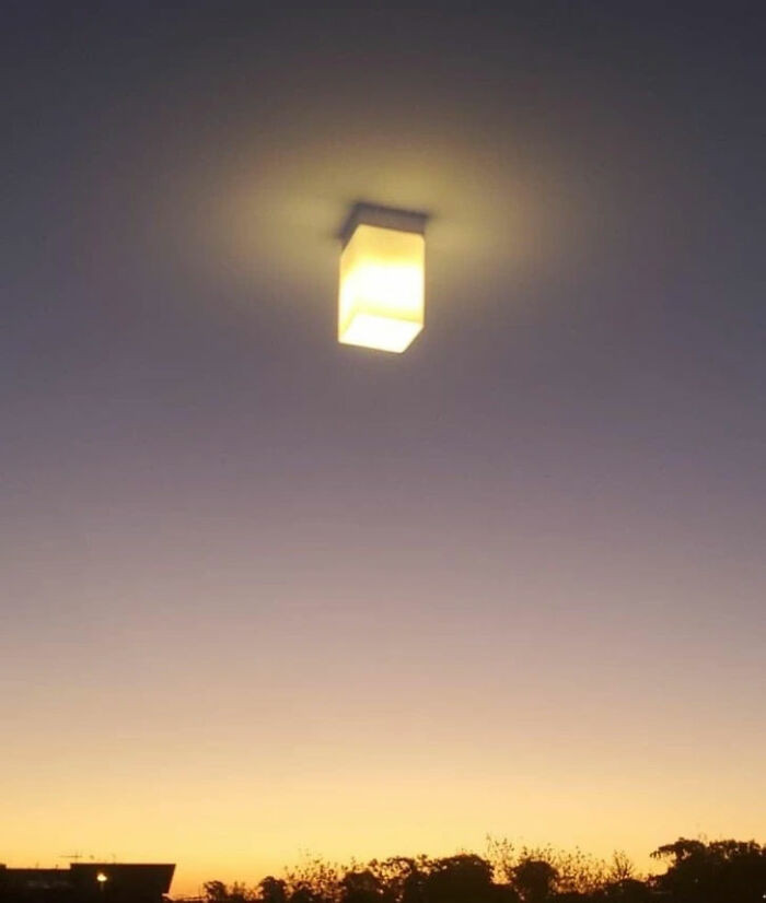 "The View From My Friend’s Room Makes It Look Like The Light Is In The Middle Of The Sky"