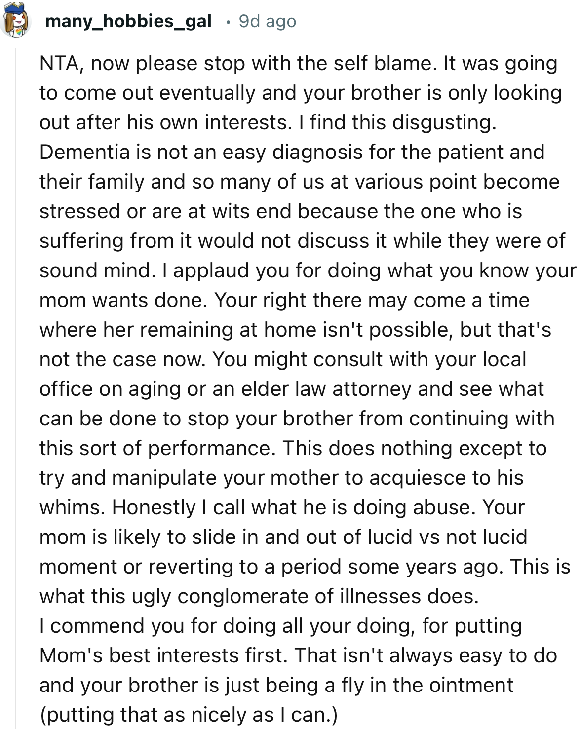 “NTA. It was going to come out eventually, and your brother is only looking out for his own interests.”