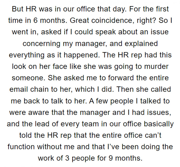 Work of three people...