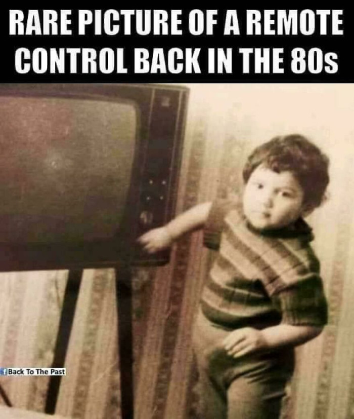 "The Real Remote Control In The Very Early 80s"