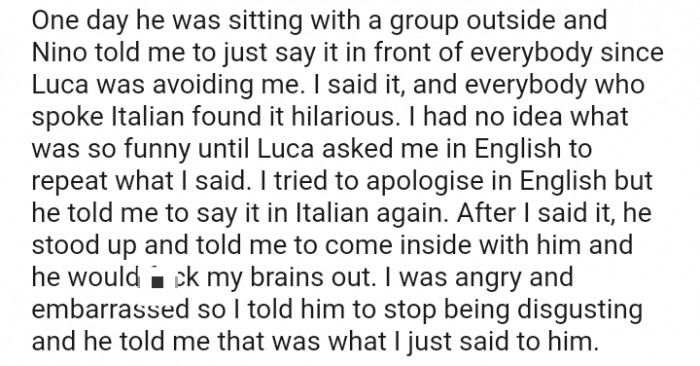 I had no idea what was so funny