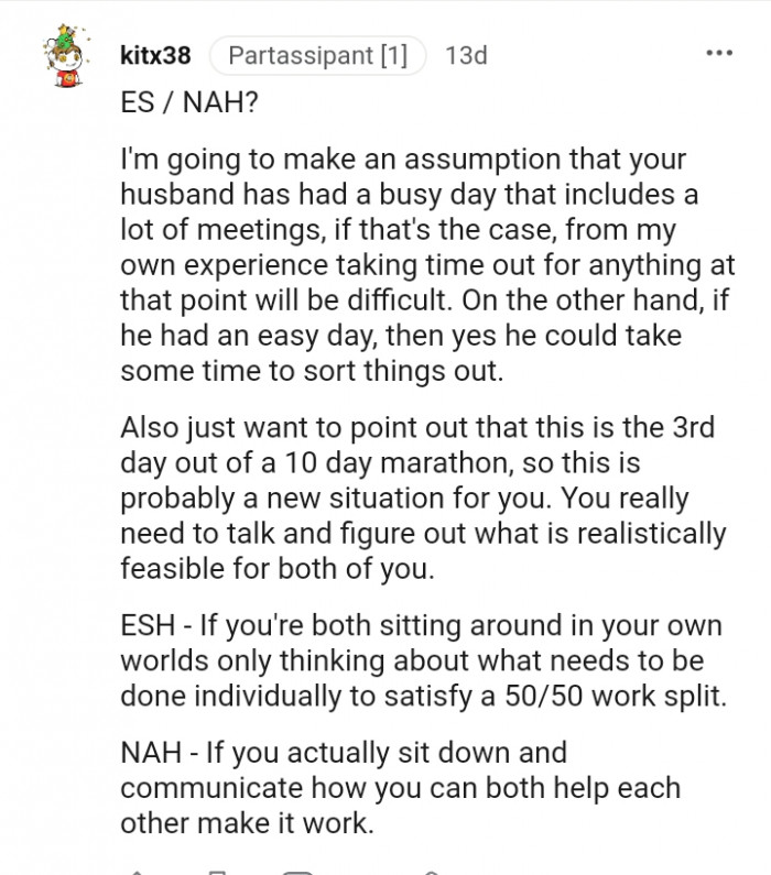 He could take some time to sort things out