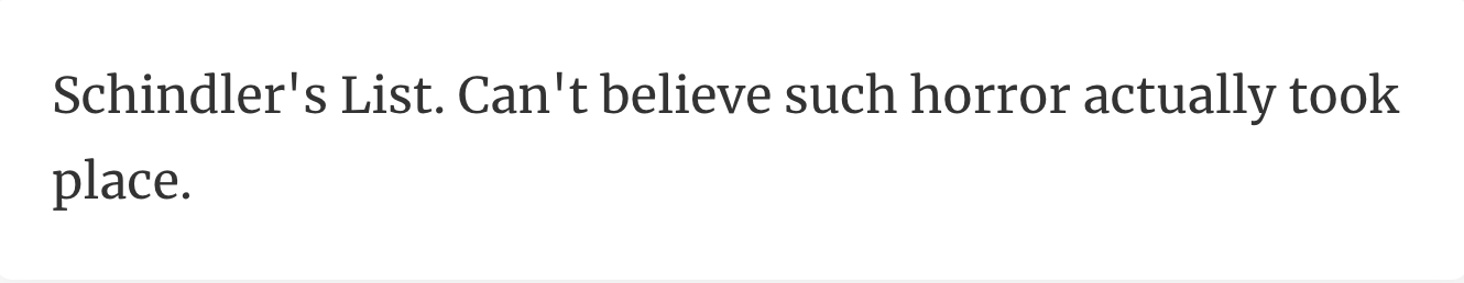 19. Schindler's List