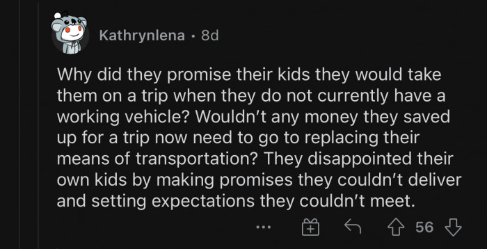 They have no one else to blame but themselves.