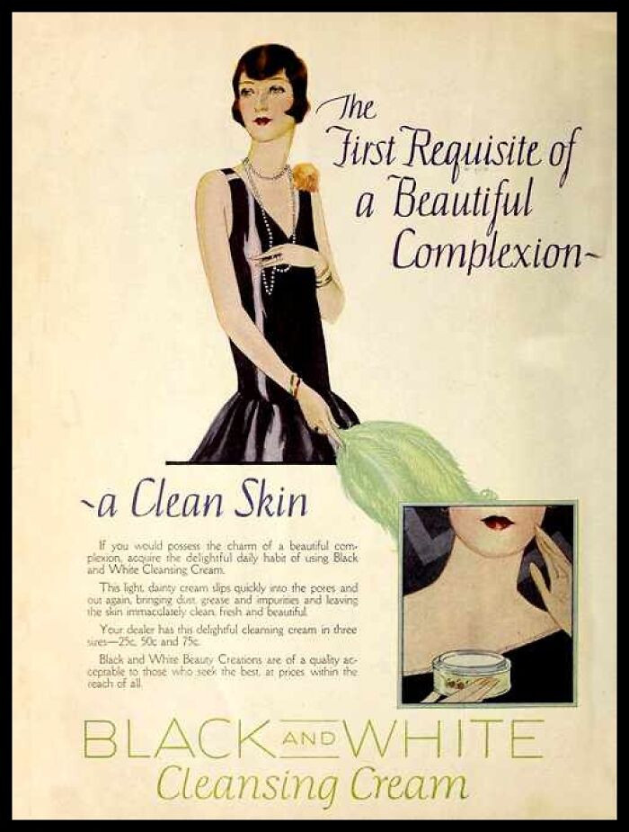 1928, Black And White Cleansing Cream