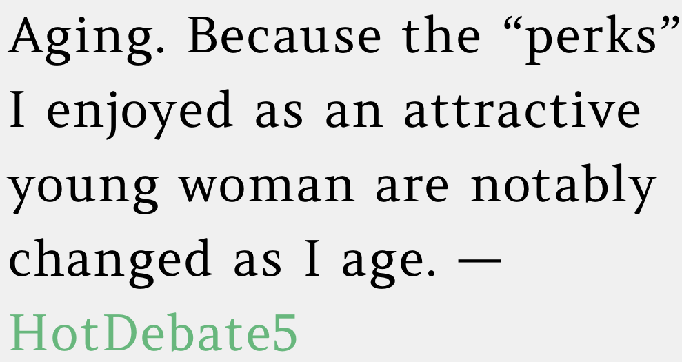 11. The 'perks' of being a bombshell don’t exactly age like fine wine—sometimes they just fizzle out.