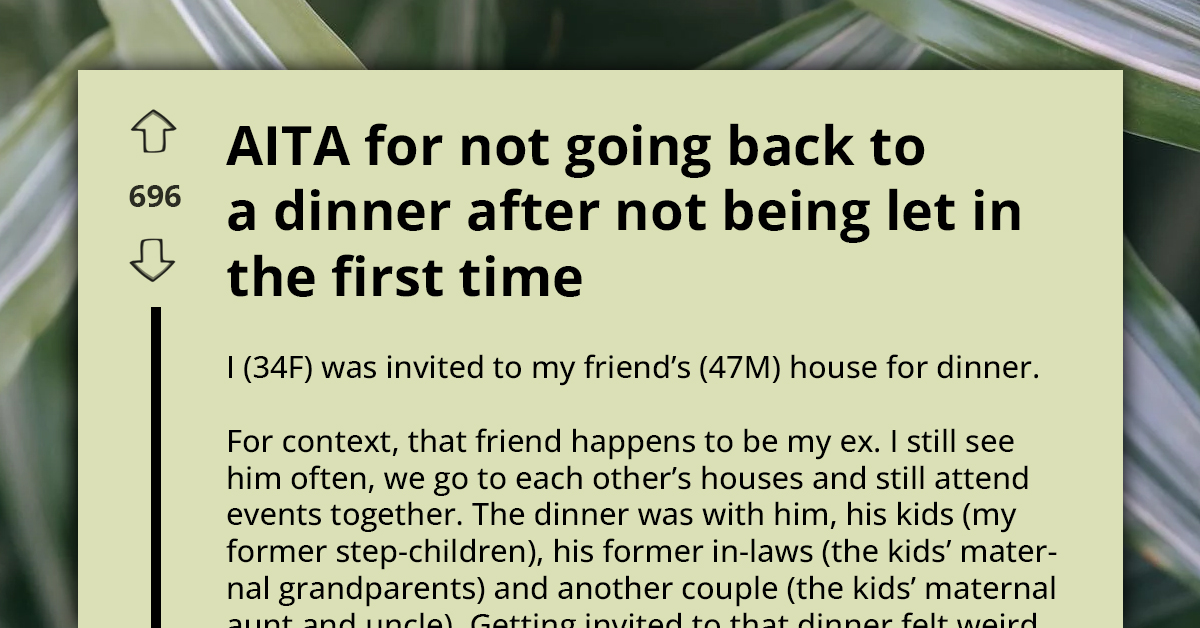 Woman Refuses To Return To Awkward Dinner After Being Left Out In The Cold And Ignored By Ex