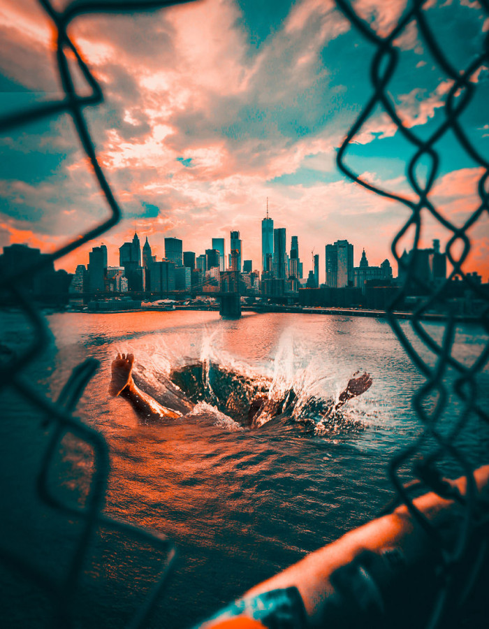 16. I do hope he can swim