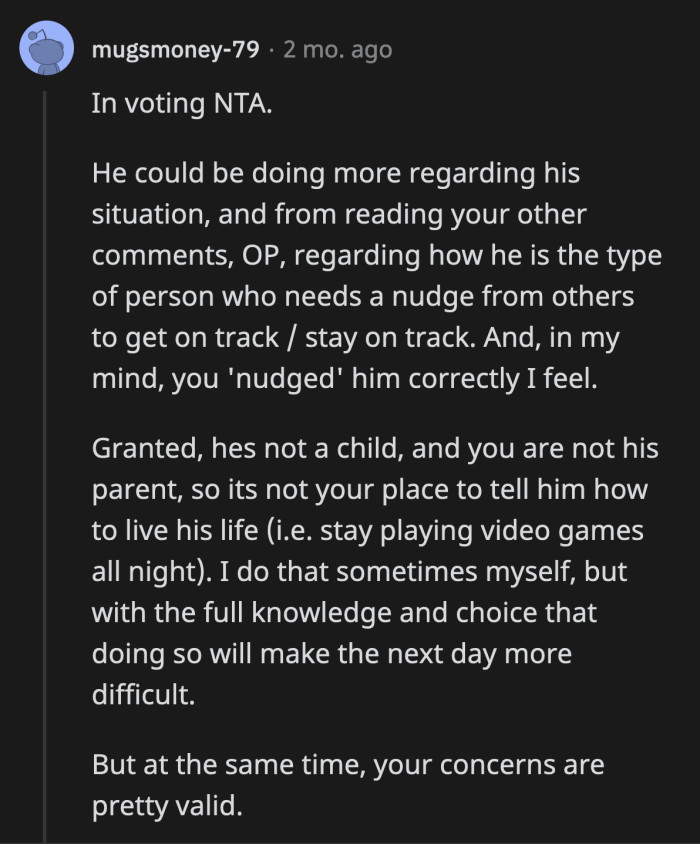 OP said he doesn't want to wait too long before talking to his friend, as uncomfortable as it may seem, since his income affects all of them