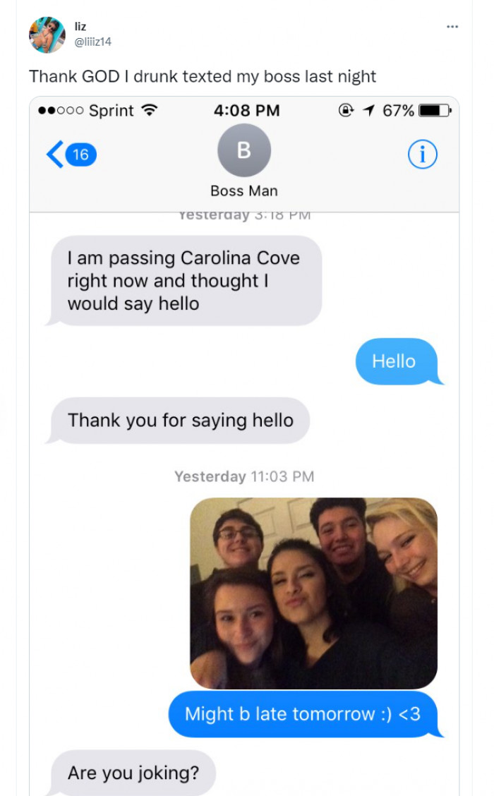 14. They were not joking