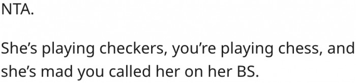 6. She's on a higher level than Amy.