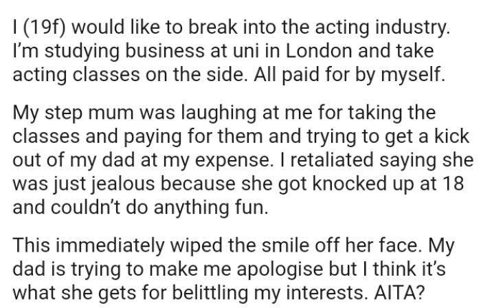 The laughing episode and the hot retaliation