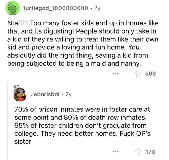 19. Fostering is something that should be discussed thoroughly within a family.