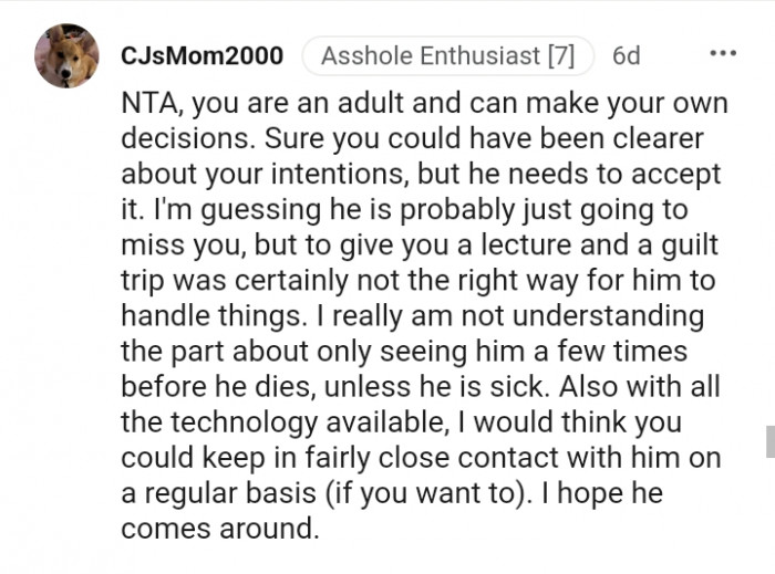 You could have been clearer on your decisions