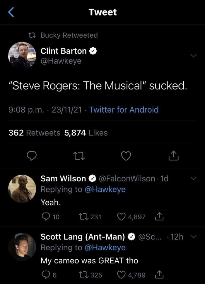 5. An interesting exchange between the lads.