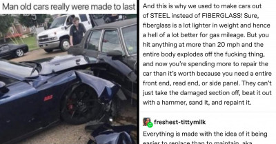 Tumblr User Gets Schooled On Basic Physics After Claiming Old-School Cars Are Superior To Modern Ones